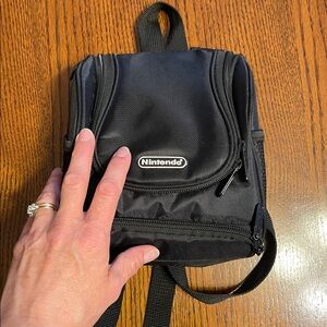 Nintendo DS Mini Carrying Case Classic Black Backpack